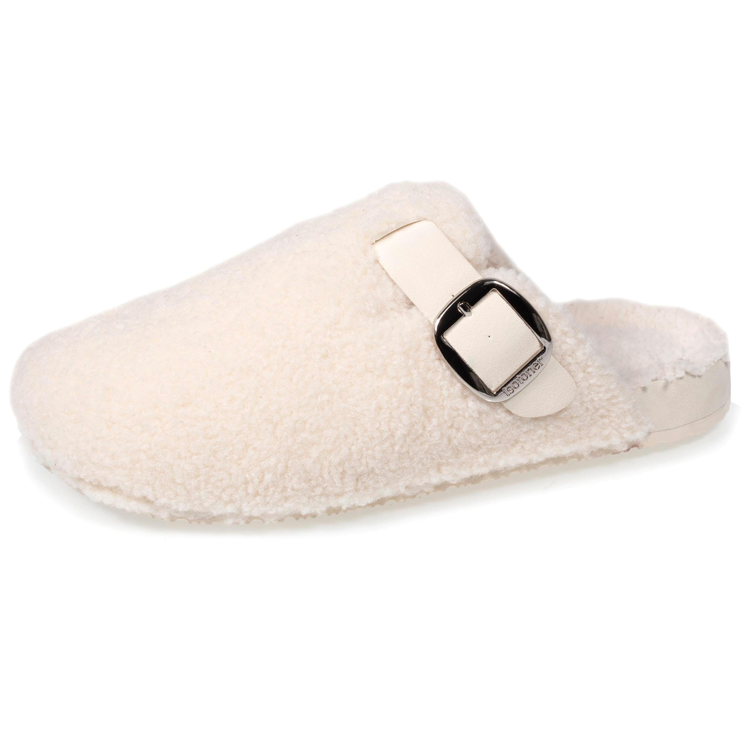 Isotoner Chaussons pantoufles mules femme Isotoner Chaussons pantoufles mules femme ivoire – 37 EU