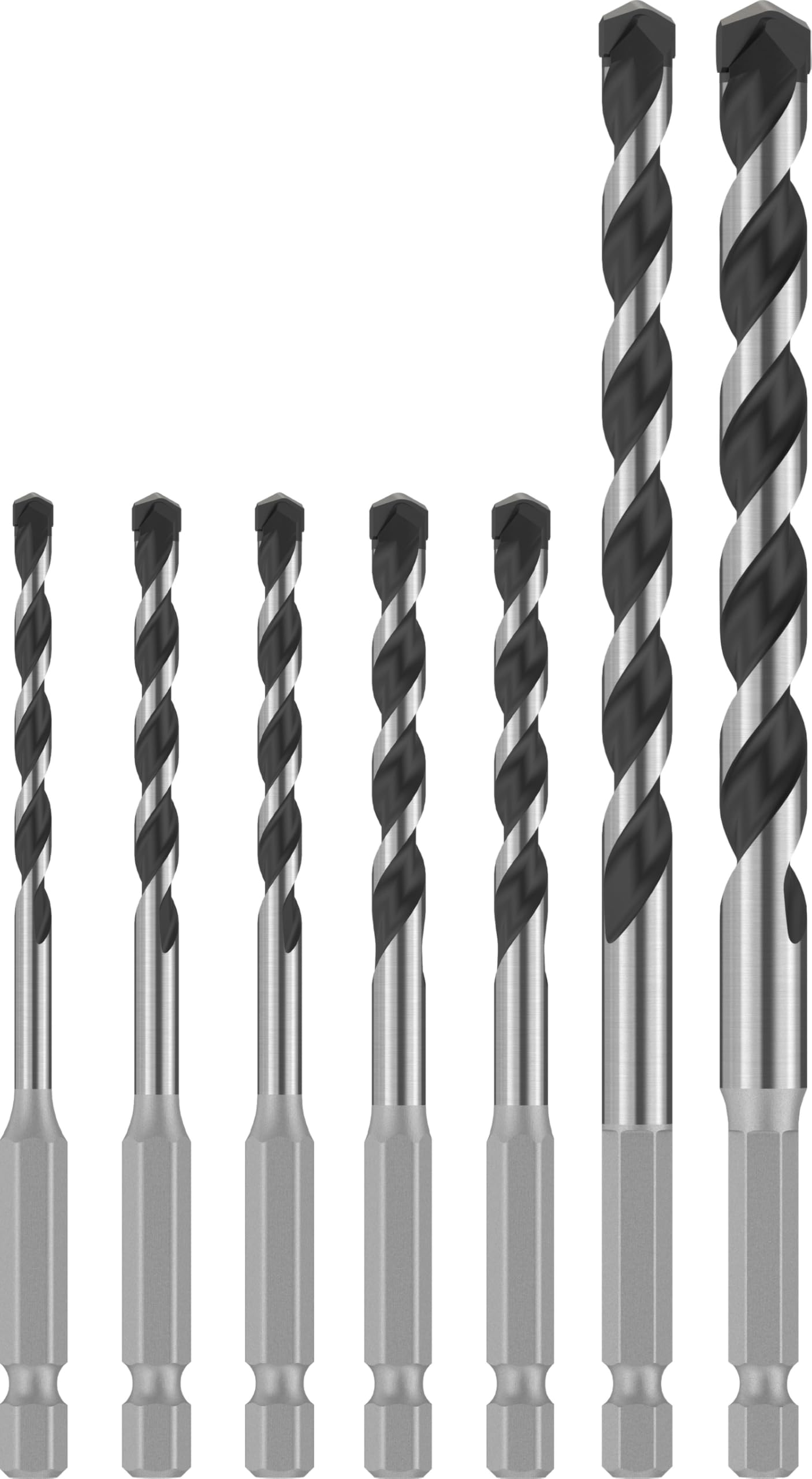 PRO HEX-5 Drill Bit 7pc set 4x100/5x100/6x100/8x150/10x150mm