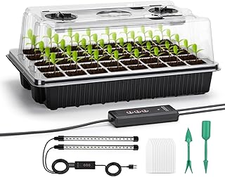 YLYYCC Seed Starter Tray with Grow Light,40 Cells Seed Starter Kit with Humidtiy Dome,Seedling Starter Trays for Seed Germination Kit, Seedling Starting,Propagation, Cloning Plants