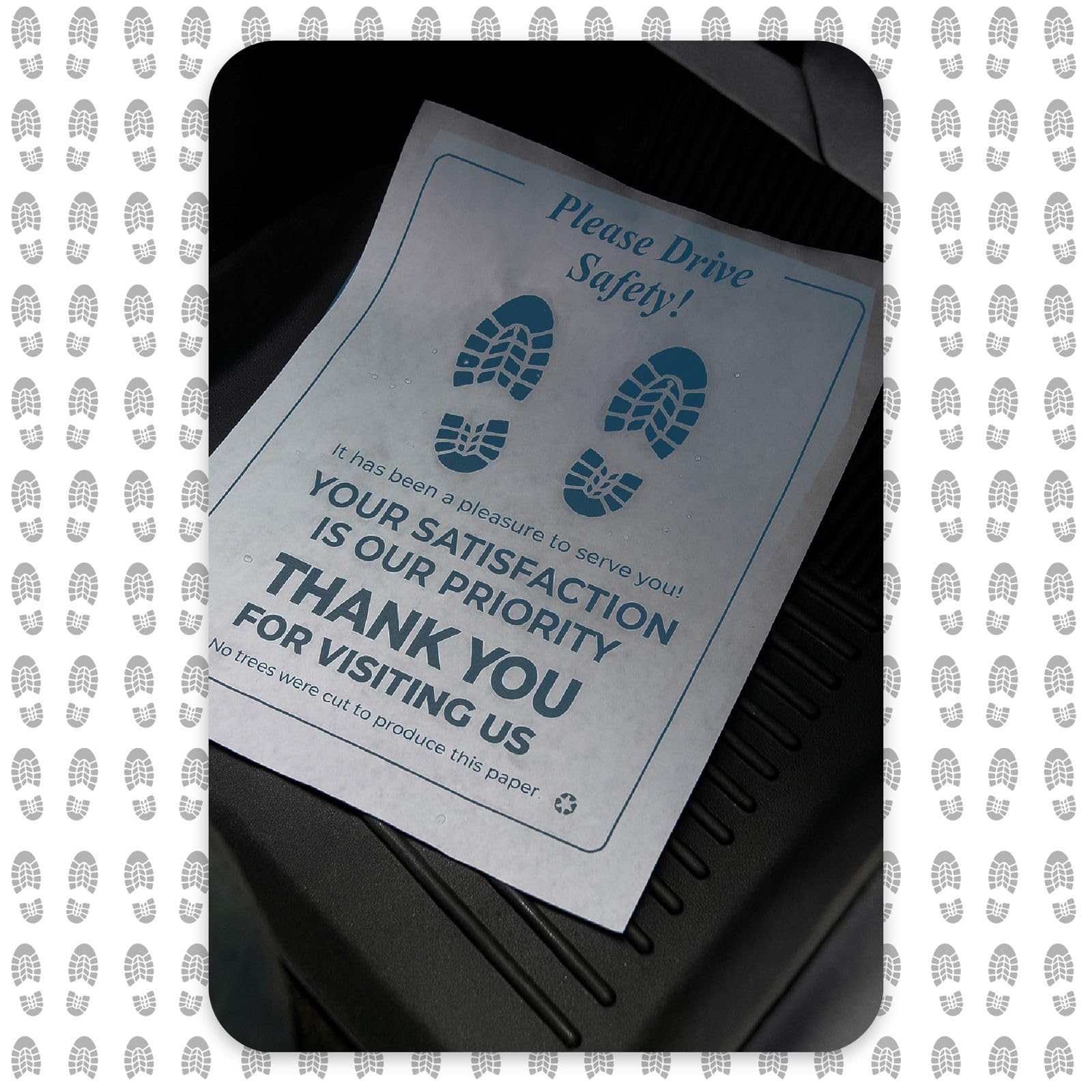 Paper Floor Mats for Cars Black or Blue Typing Vehicles Disposable Floor Pads Waterproof Car Foot Pads Protective — view 7