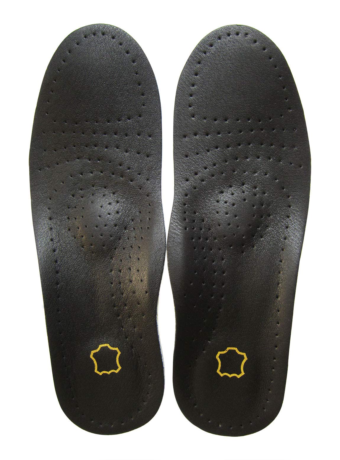 Black Leather Insoles For Men Orthotic Insoles For Arch Support