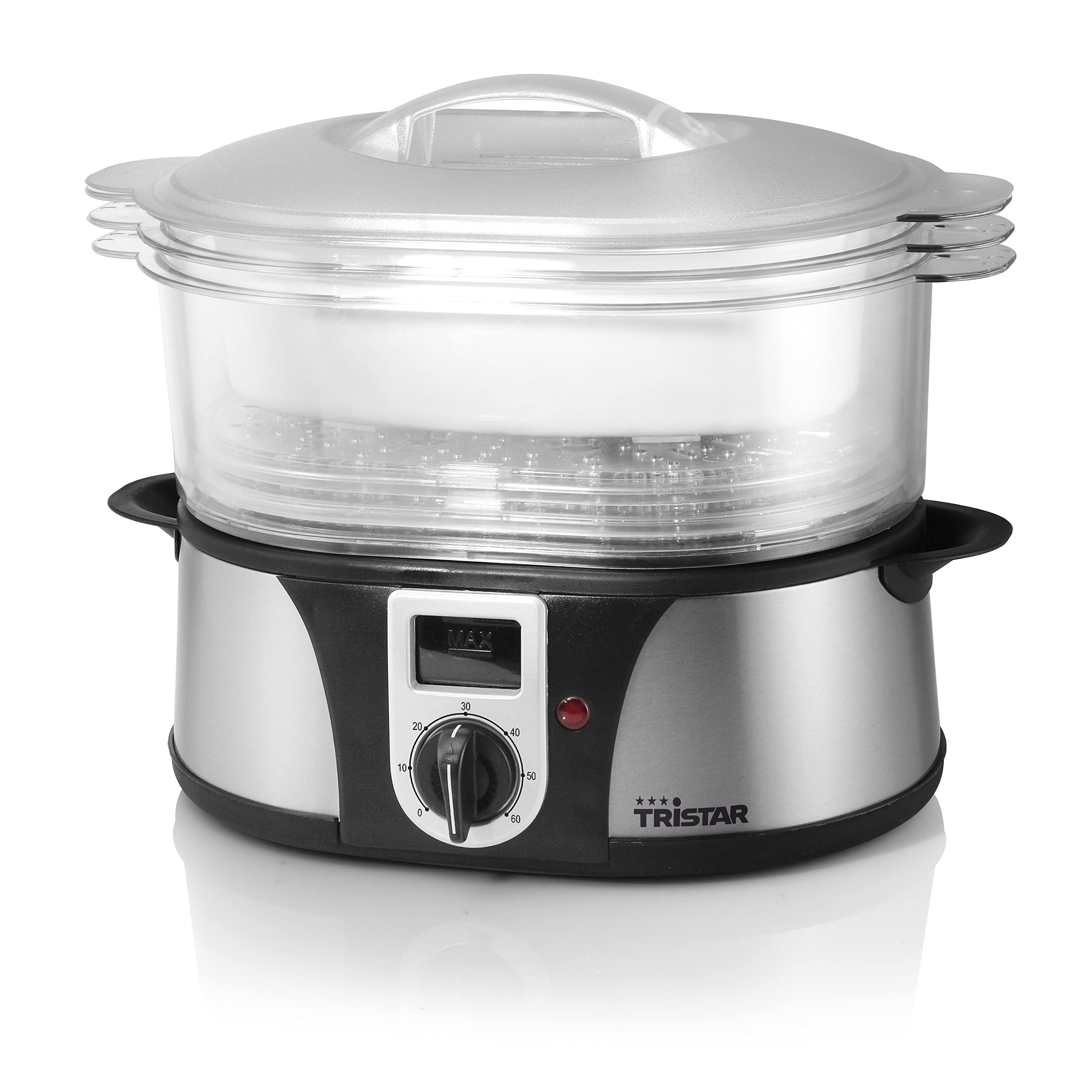 Tristar VS-3908 - Cocedora de vapor, capacidad 12 l, 3 piezas