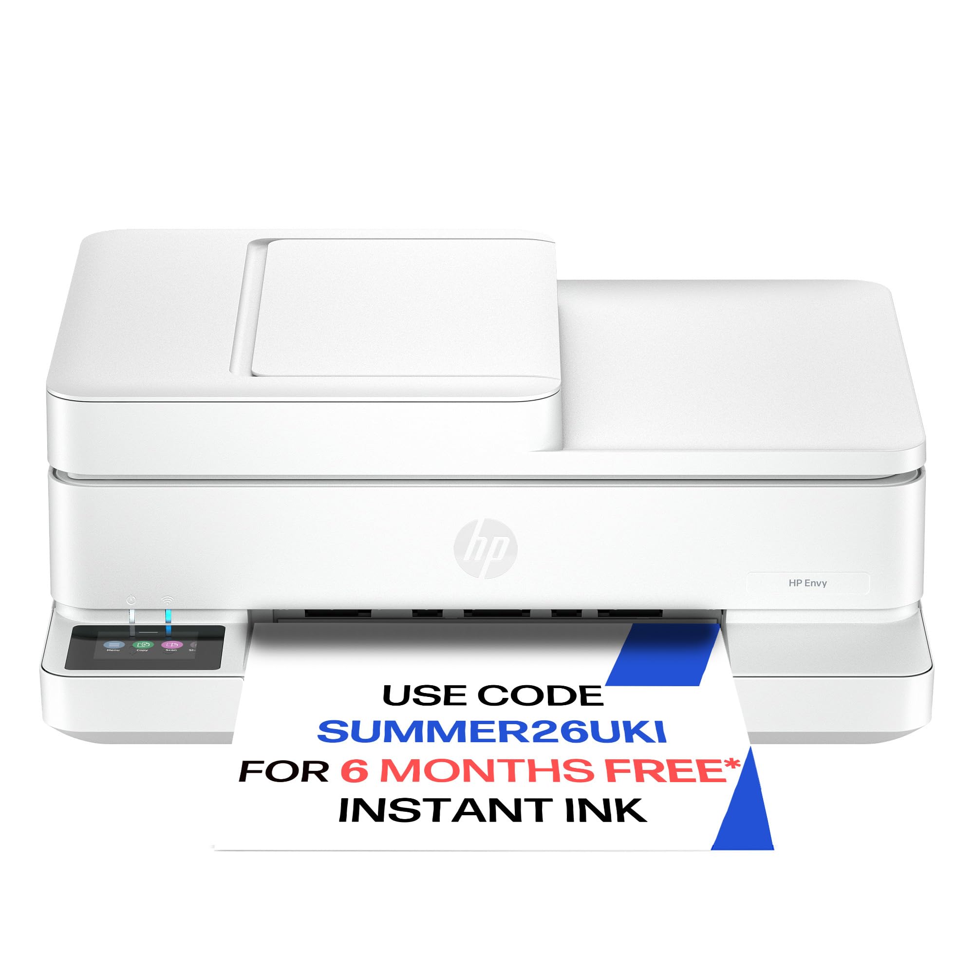 HP Envy 6530e All in One Printer | Perfect for Home | Colour | Wireless | Print, Scan & Copy | 3 Months of free Instant Ink | Automatic Document Feeder | White
