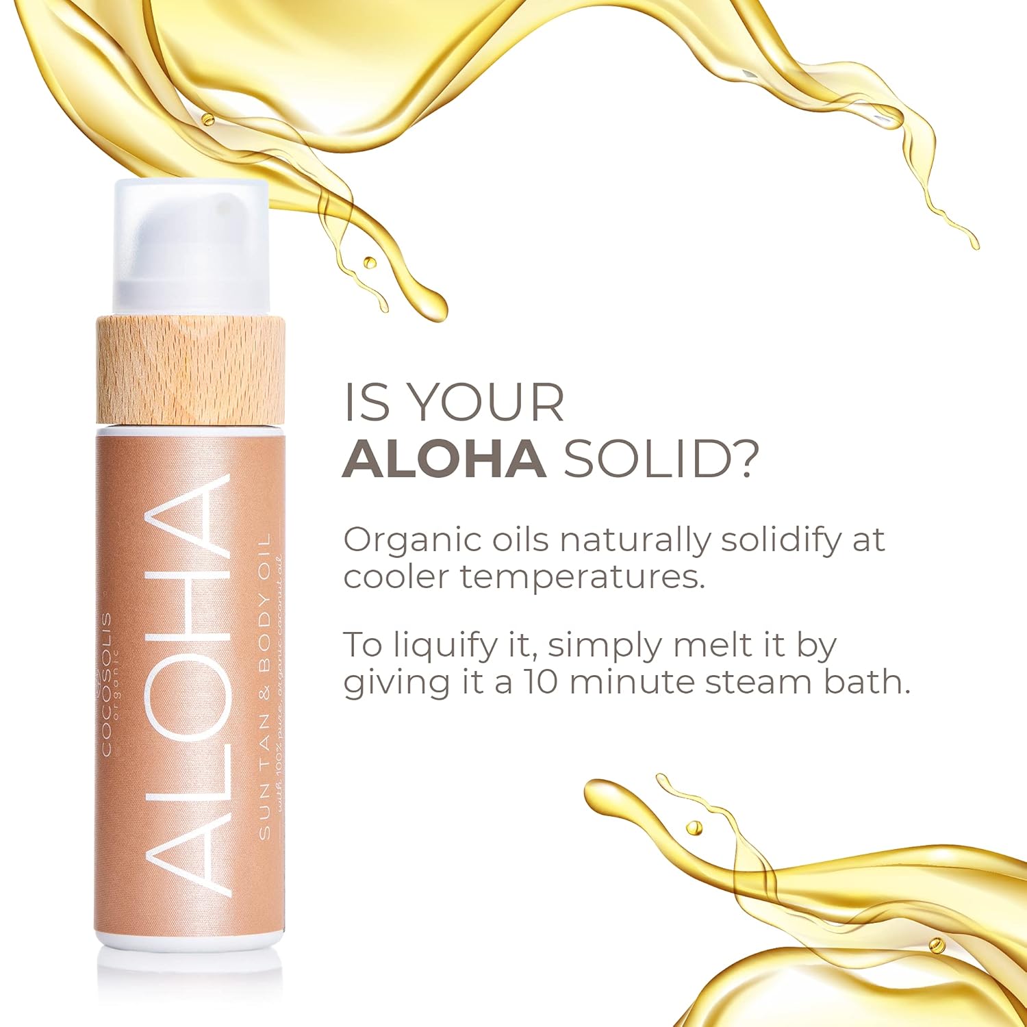 Buy COCOSOLIS ALOHA Sun Tan & Body Oil Organic Tanning Bed Lotion