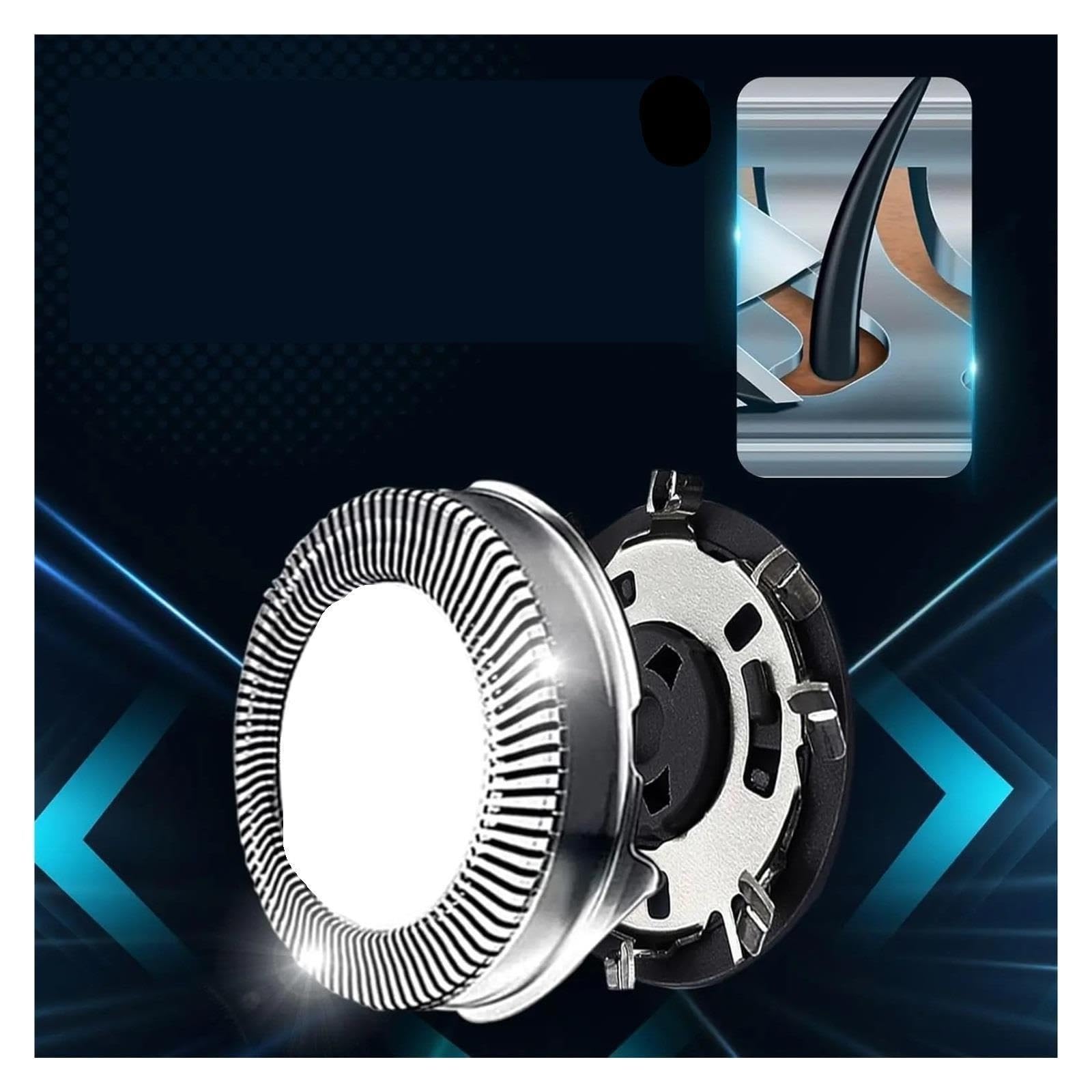 Générique Tête rasoir 3pcs, compatible avec Philips, HQ3 HQ56 HQ55