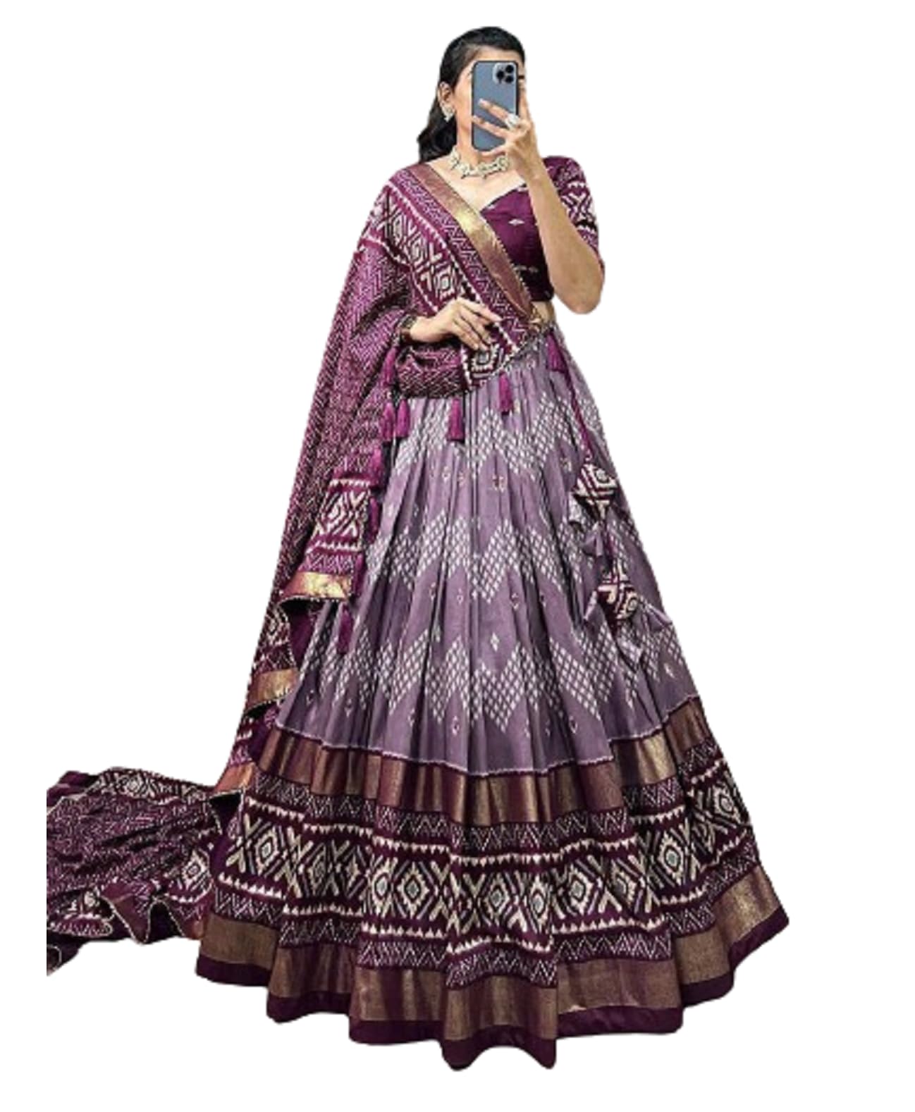 Shriva Fashion Indian ready to wear Flared Lehenga Choli Set with stitched blouse for Navratri