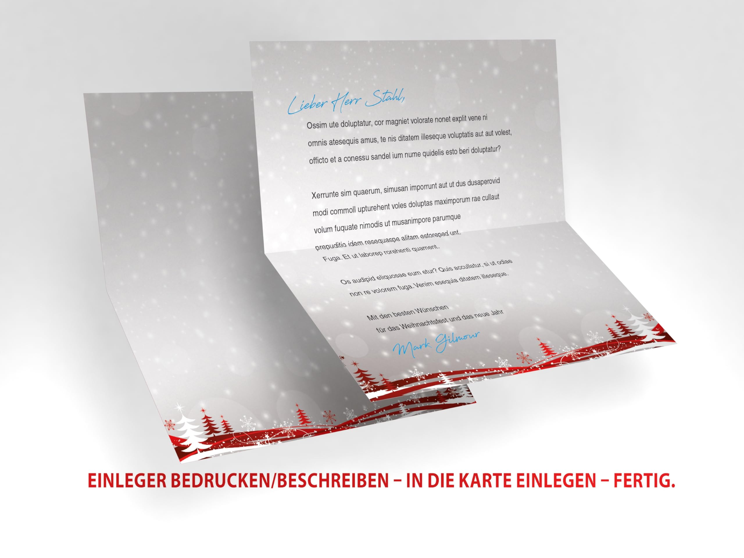 Tarjetas de Navidad fijo de amor, 100 unidades, tarjetas de – Tarjetas de felicitación Incluso imprimibles