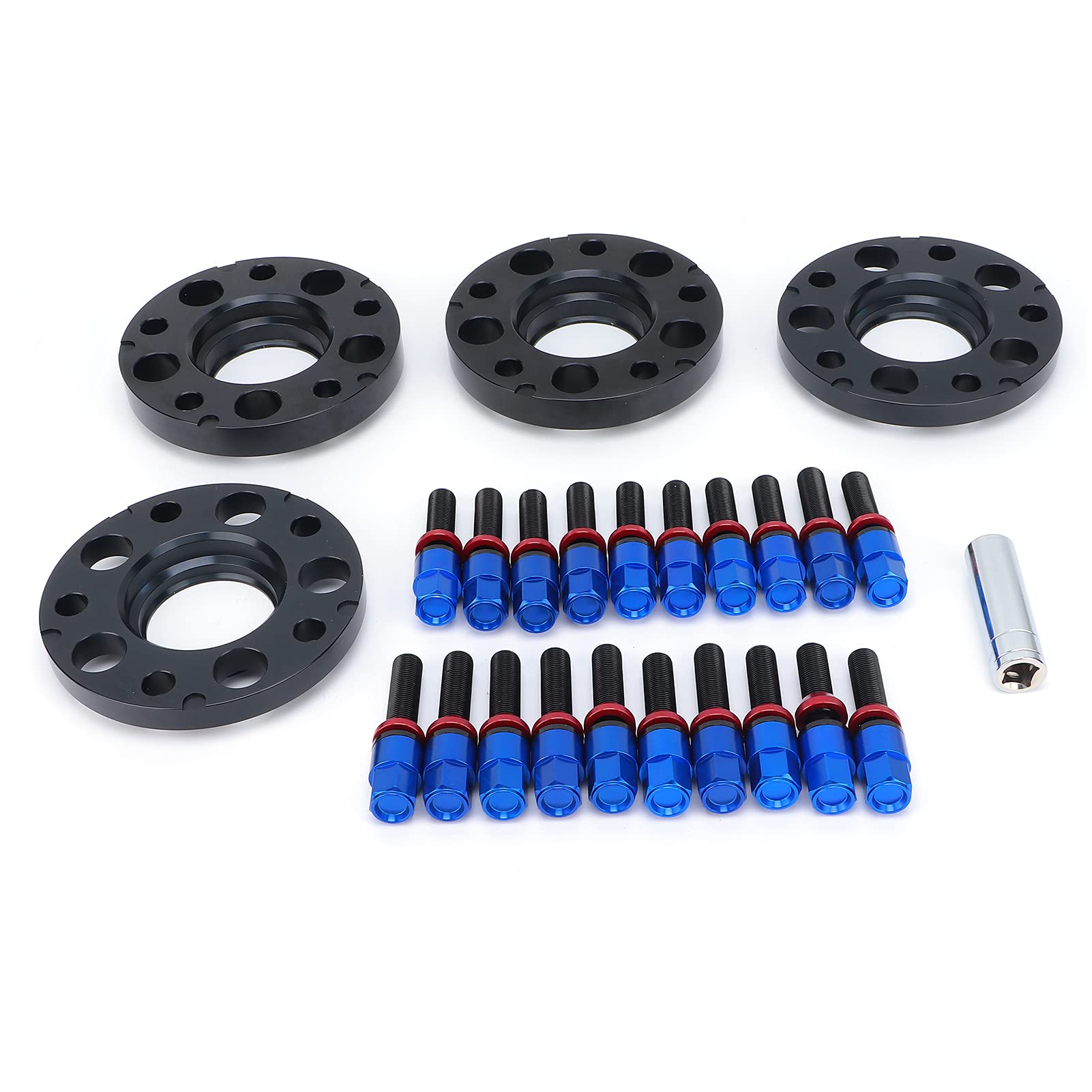 Hub Centric Wheel Spacers dla BMW Serii 1 F20/F21 2014-2019, (BLUE)