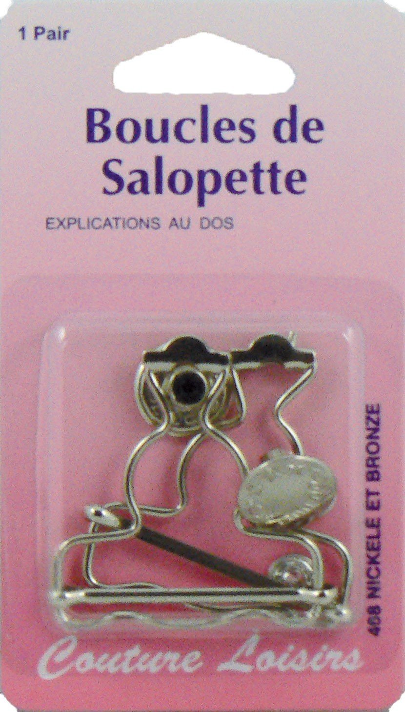 Hemline Nickel 40mm Bib and Brace Set