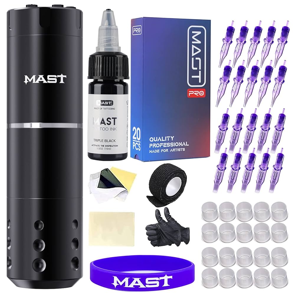 MAST マスト タトゥーマシン ペン型 ワイヤレス Amazon | マストタトゥーガンキット、ワイヤレス完全タトゥー