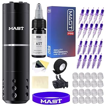 Amazon | マストタトゥーガンキット、ワイヤレス完全タトゥー