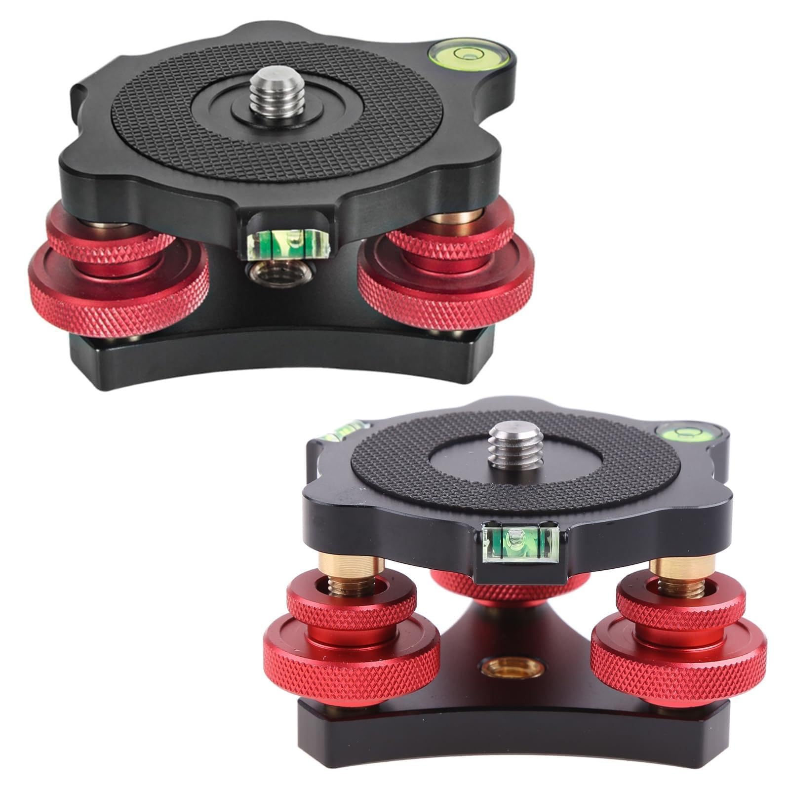 Base de nivelación para trípode de cámara con tornillo de 3/8'' y carga de 15kg 8