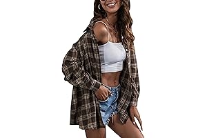 Cozy Flannel Goodness: Oversized Plaid Button-Down Shirts