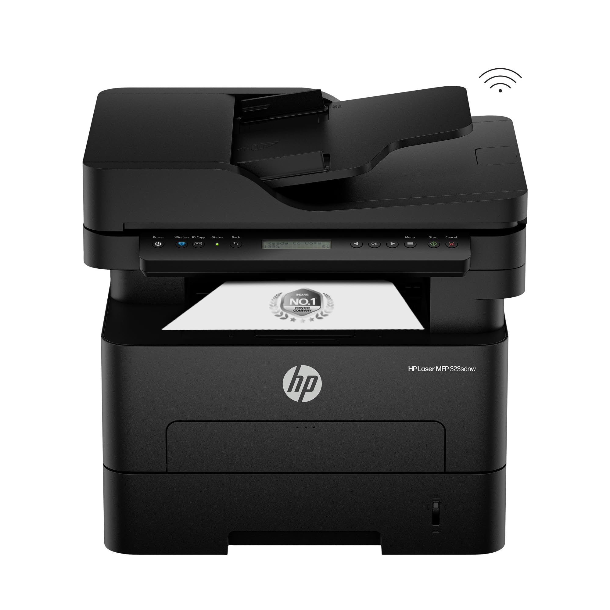 HP 323sdnw Auto Duplex WiFi Laser Printer (New Launch) with ADF, Print Scan Copy, LCD Display, 30 PPM, 256 MB Memory, Black