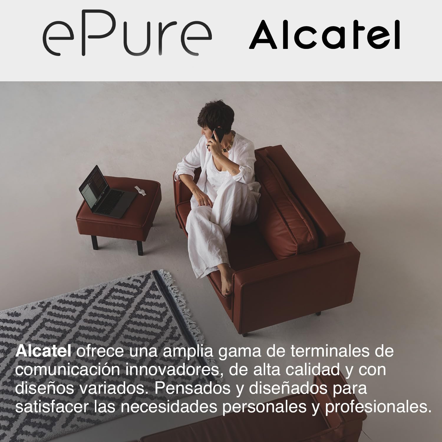 ALCATEL Epure Iconic - Teléfono Inalámbrico DECT - Diseño Vintage - Gran Pantalla Gráfica Altamente Legible - Manos Libres - Bloqueo de Llamadas - Negro — view 6