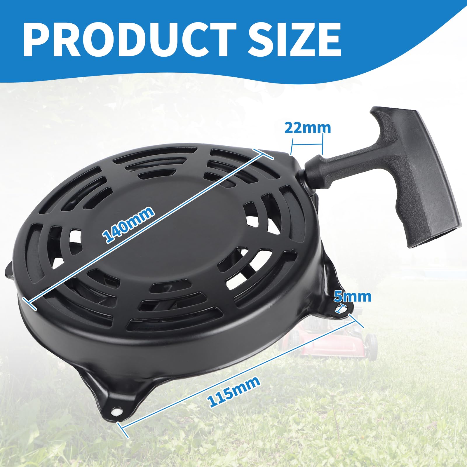 SWAWIS Seilzugstarter für Briggs Stratton Ersatzteile Seilzugstarter 497680 498144 Ersatzteile für Rasenmäher Starter Seilzugstarter für Briggs & Stratton Ersatzteile Rasenmäher Handstarter