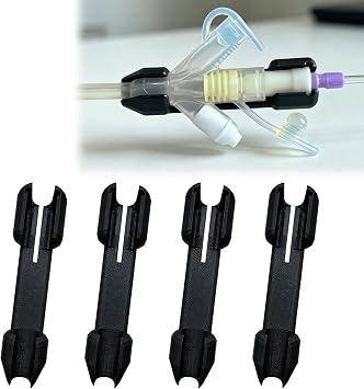 Feeding Tube Retention Holder Compatible with MIC-Key GJ, Secure Clip Prevents Accidental Pulling for Daily Care 4Pcs