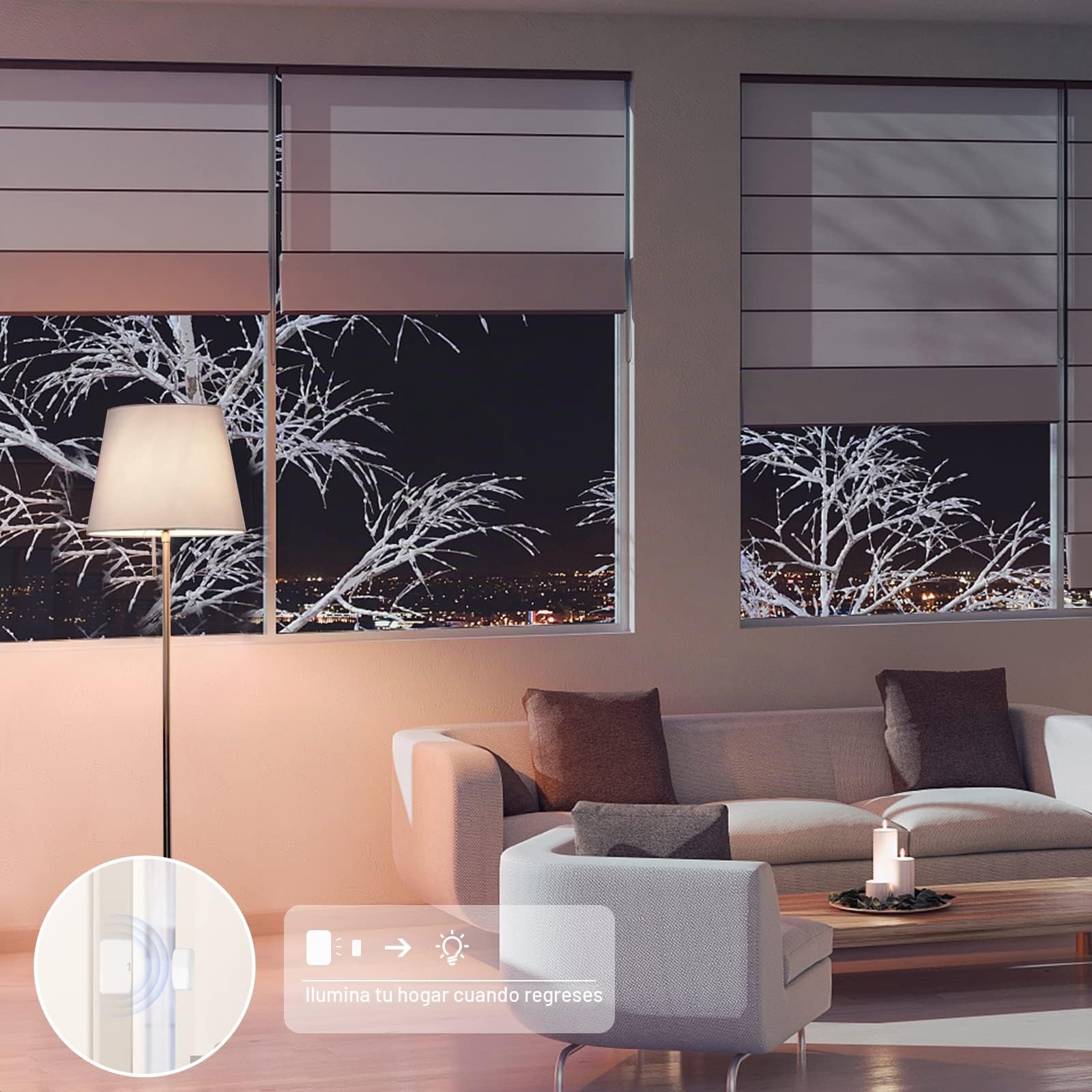Onvis Sensores de Puertas y Ventanas Thread, Bluetooth Sensor de Contacto Inteligente Inalámbrico para Sistema de Alarma y Domótica, Compatible con Apple HomeKit, No Requiere HUB (1 Unidades)