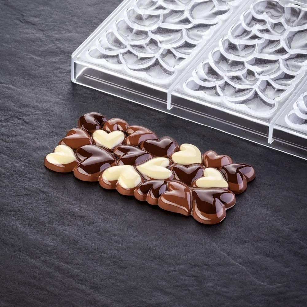 Pavoni Eros by Vincent Vallée Moule à chocolats 3 cavités 154 x 77 x 11 mm