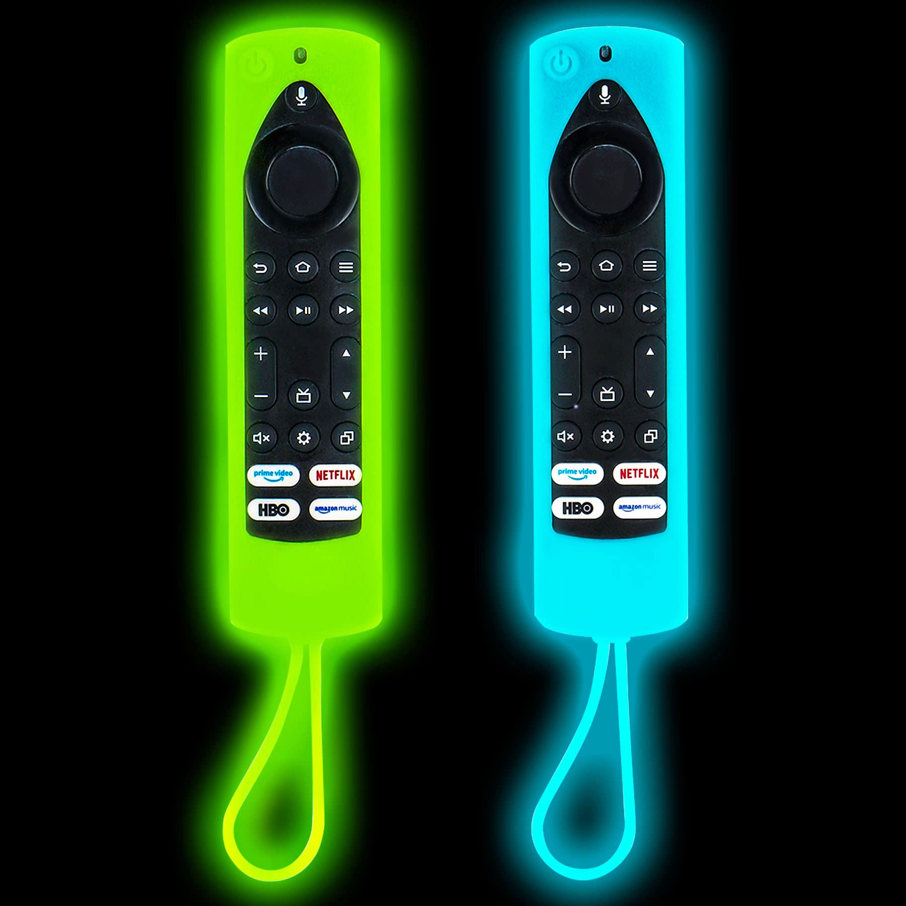 Sponsored Ad - [2-Pack] Climberer Cover Fire TV Stick 4K Max (2nd Gen) for Insignia/Pioneer/2-Series/4-Series/Omni Fire TV Remote- Luminous Silicone with Lanyard