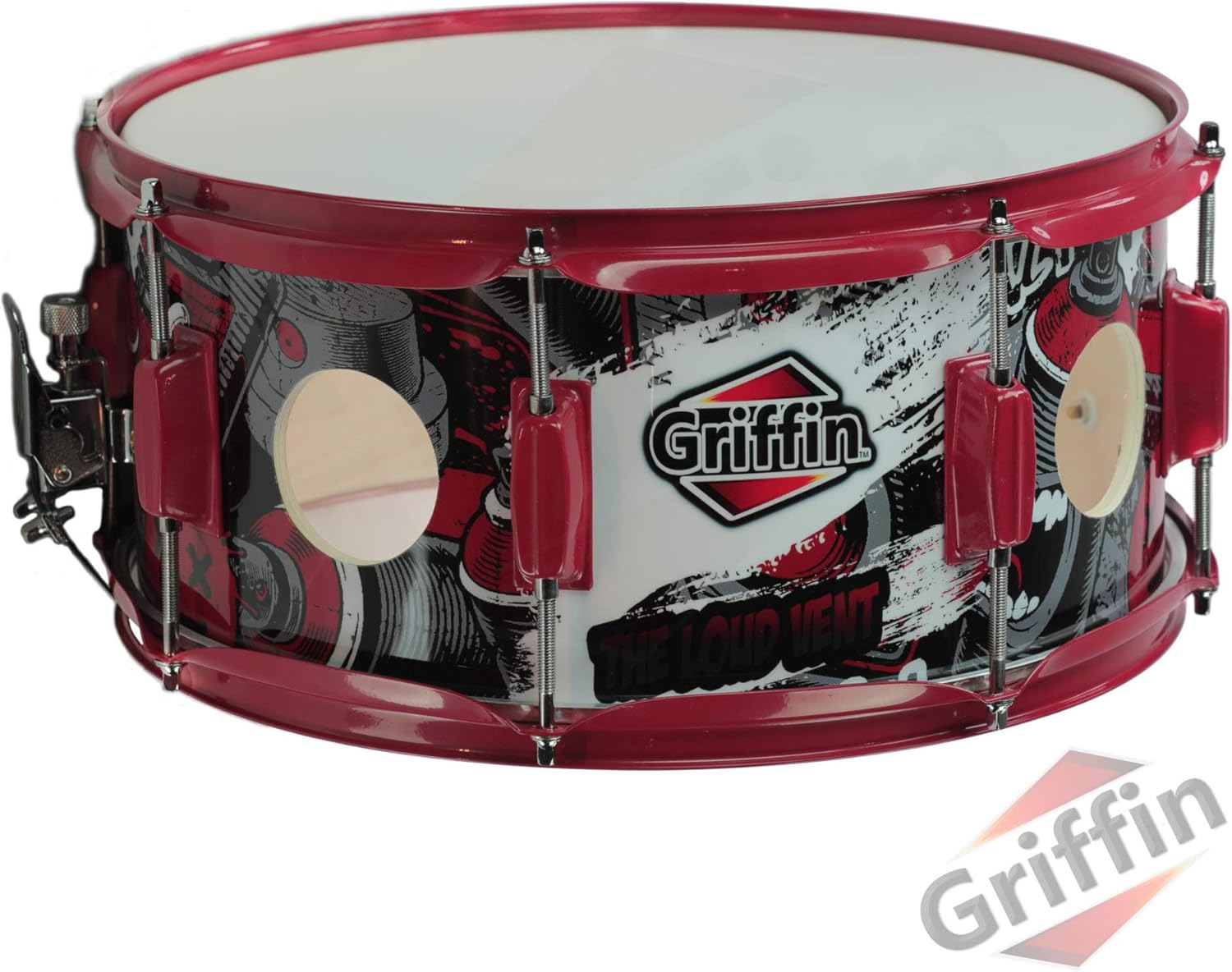 GRIFFIN Snare Drum Birch Wood Shell 14 X 6.5 Inch