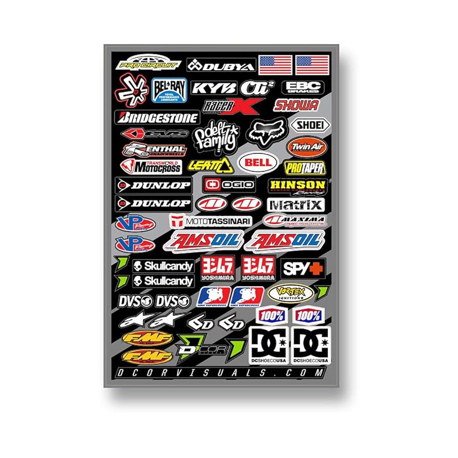 Amazon.co.jp: モトクロスロゴデカールシート4 mm – 135063