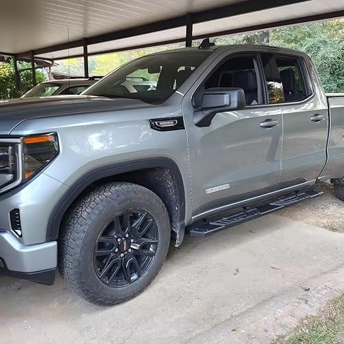 Miniatura 2 de COMNOVA - Estribos laterales compatibles con Chevy SilveradoSierra 1500 de doble cabina 2019-2024 y SilveradoSierra 2500HD 3500HD 2019-2024 doble