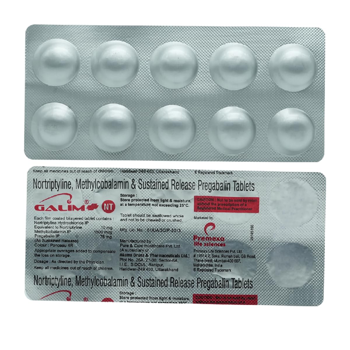 GALIM PLUS NT - Strip of 10 Tablets