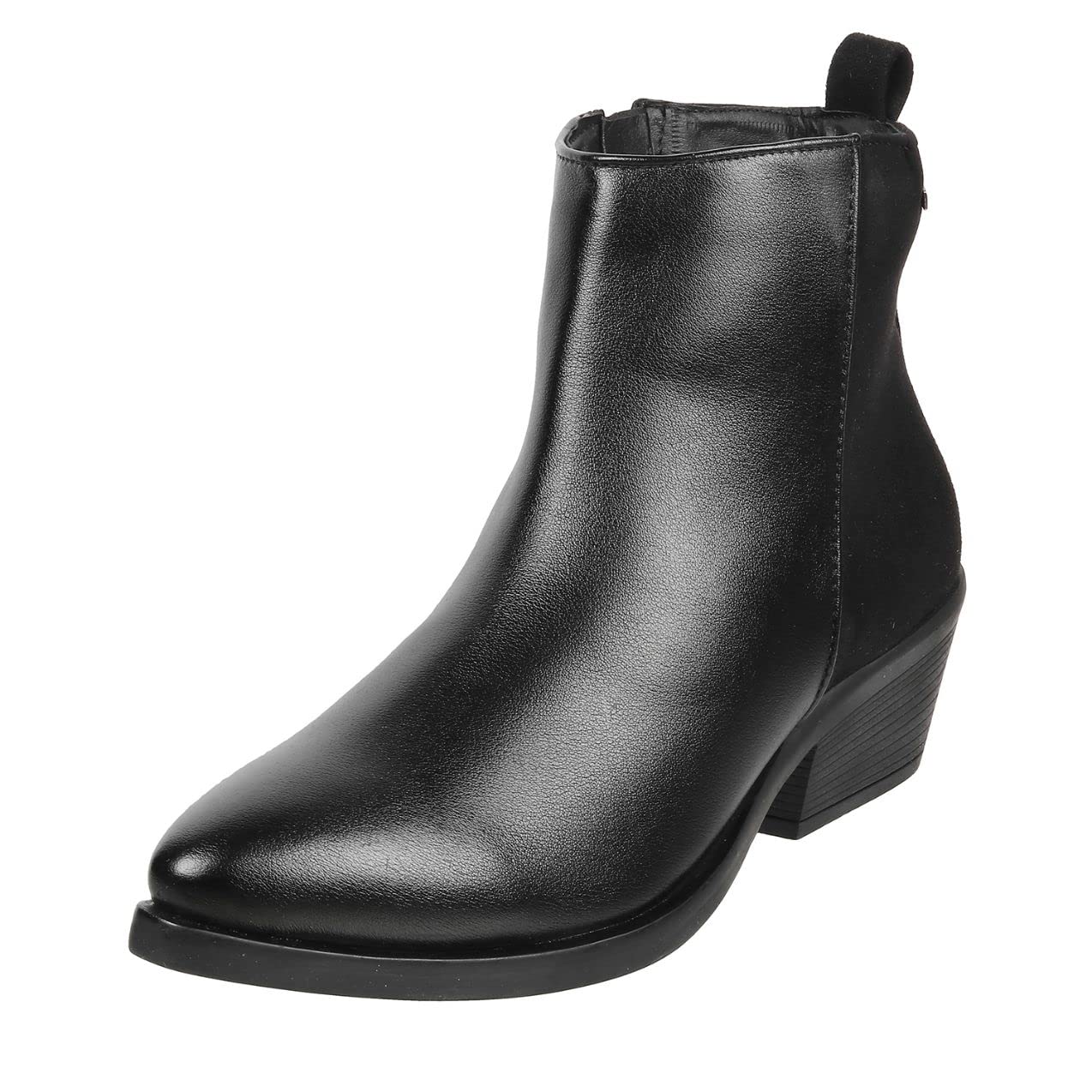 Mochi Women Black Leather Ankle Boot UK/3 EU/36 (31-90) (B0BQ31X9JG) Amazon Price History, Amazon Price Tracker
