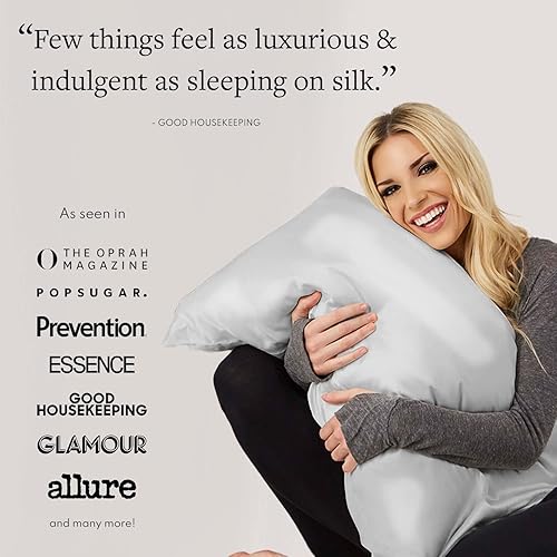 Miniatura 3 de Ahorra un 10 en la funda de almohada Blissy Silk tamaño estándar Paquete 100 seda de morera pura fibras de alta calidad absorbe la humedad funda de