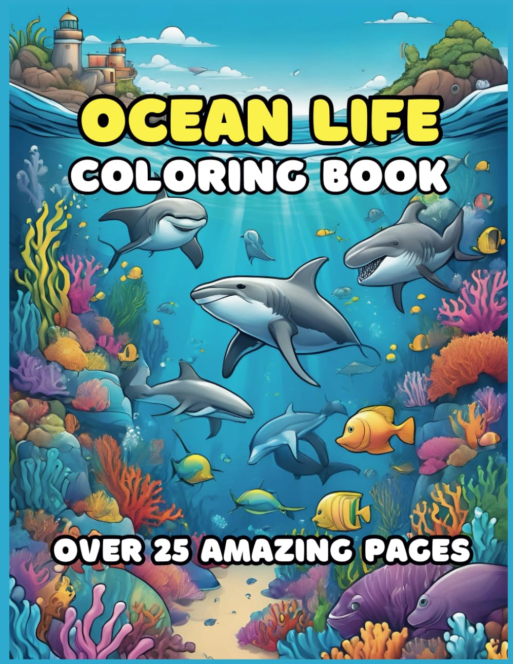 Ocean Life Coloring Book (Adult Coloring Book): Ocean Themed Coloring Book, Relaxing, Creative, Sea Life Themed Coloring Pages