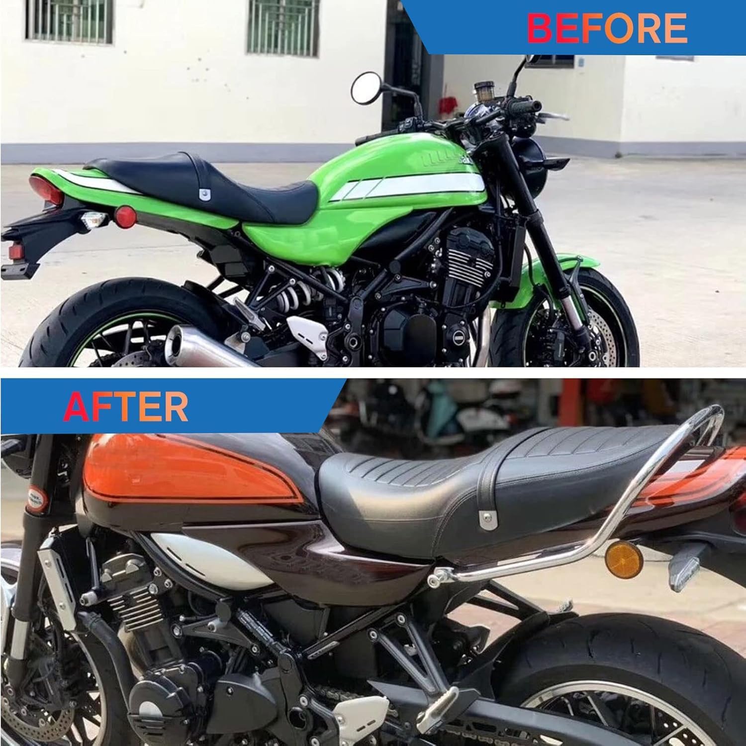 Motorcycle Passenger Rear Seat Handle Grab Tail Bar Seat Rail fit for Ka-wa-saki Z 900 RS Z900RS Z 900RS /SE/ABS/Cafe 2018 2019 2020 20212022 2023 2024 (Black)