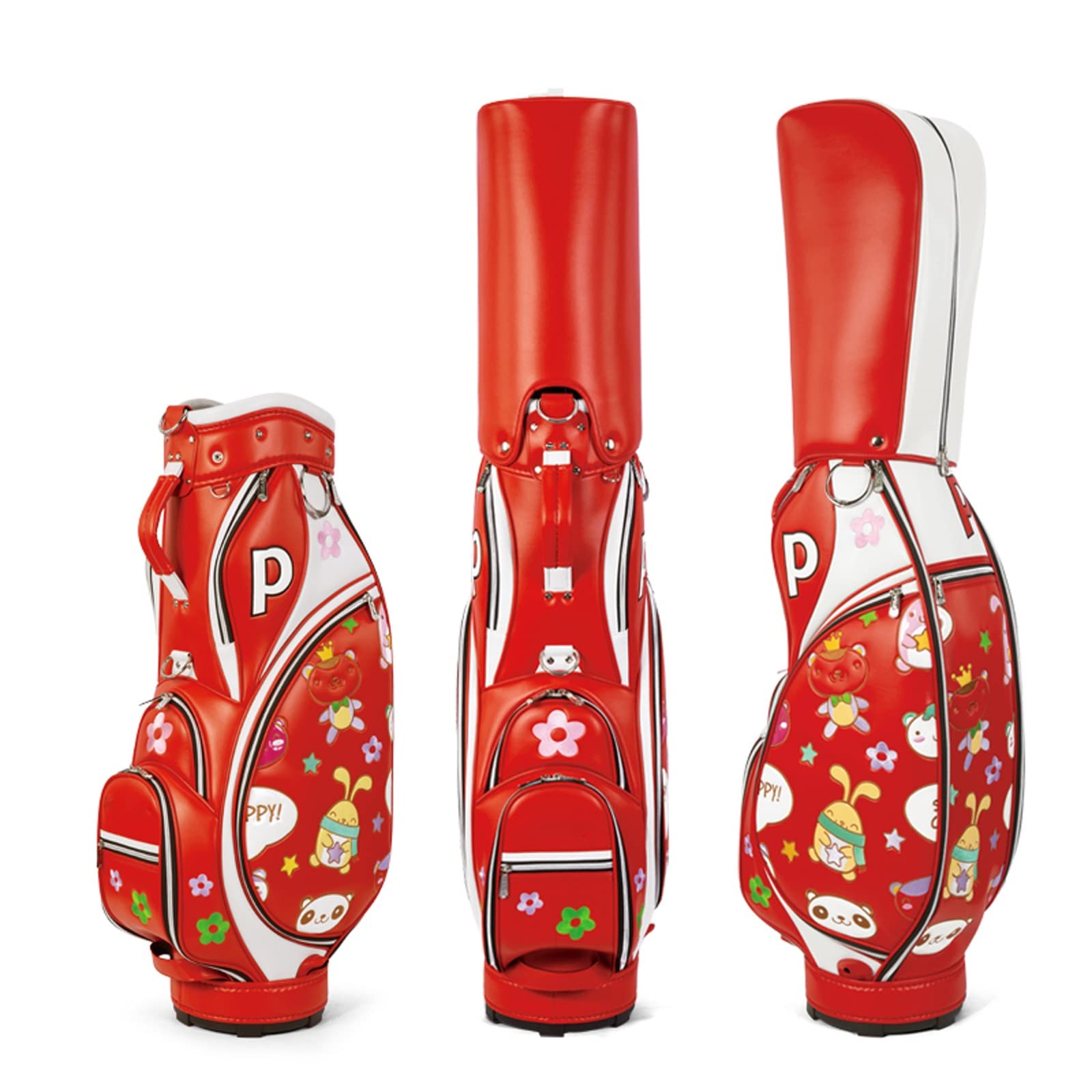 Damska torba golfowa, modna wodoodporna torba golfowa ze skóry z mikrofibry, przenośny, lekki organizer na kije golfowe na pole golfowe i podróże vision