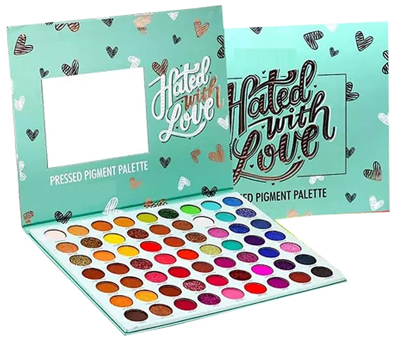 UTRUST 63 Color Metallic, Matte Finish Pressed Pigment Eyeshadow Palette (Multicolor, 69.5g)-image-9