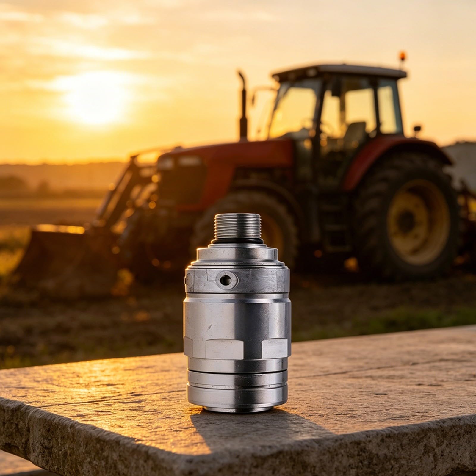 1PC Hydraulische Schnellkupplung Buchse für AL210587 Kompatibel mit 6125M/6125R/6130 Traktoren, Metall Silber Ersatzteil für landwirtschaftliche und landwirtschaftliche Geräte Wartung