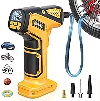 Vista 9 de Inflador de neumáticos inalámbrico de 160 PSI, compatible con batería Dewalt de 20 V, compresor de aire portátil para automóvil, motocicletas