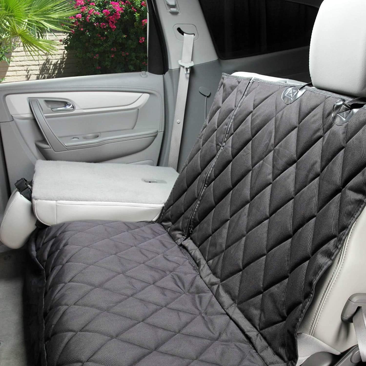 4Knines Dog Rear Seat Cover for Fold Down Seats - Hammock, Black Small