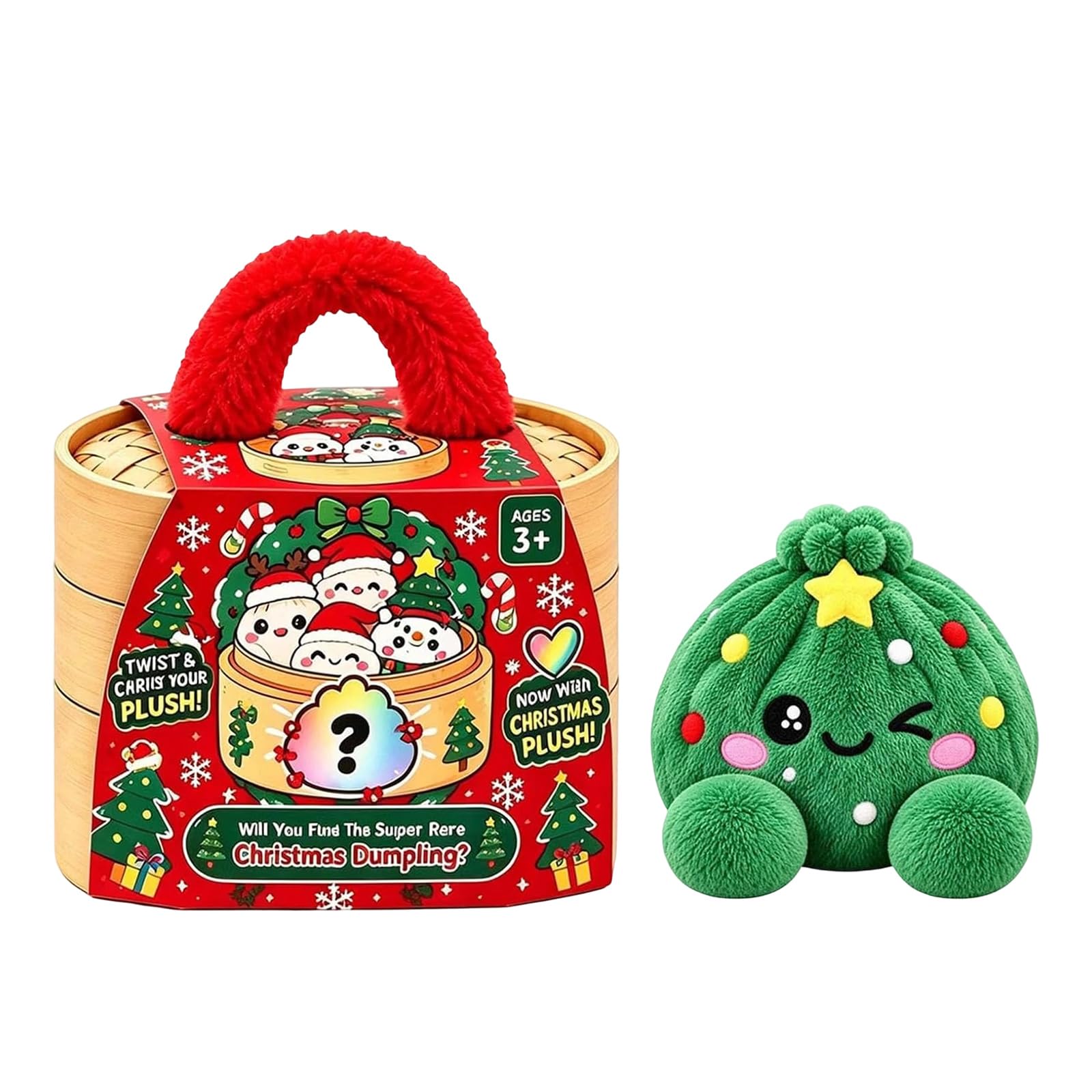 Squishy Dumpling Cute Plush Christmas Giant Dumpling Squishy Mystery Dumplings Halloween Dumplings Squishies Toy Large Fidget Buns Toys Rainbow Blind Box Adult