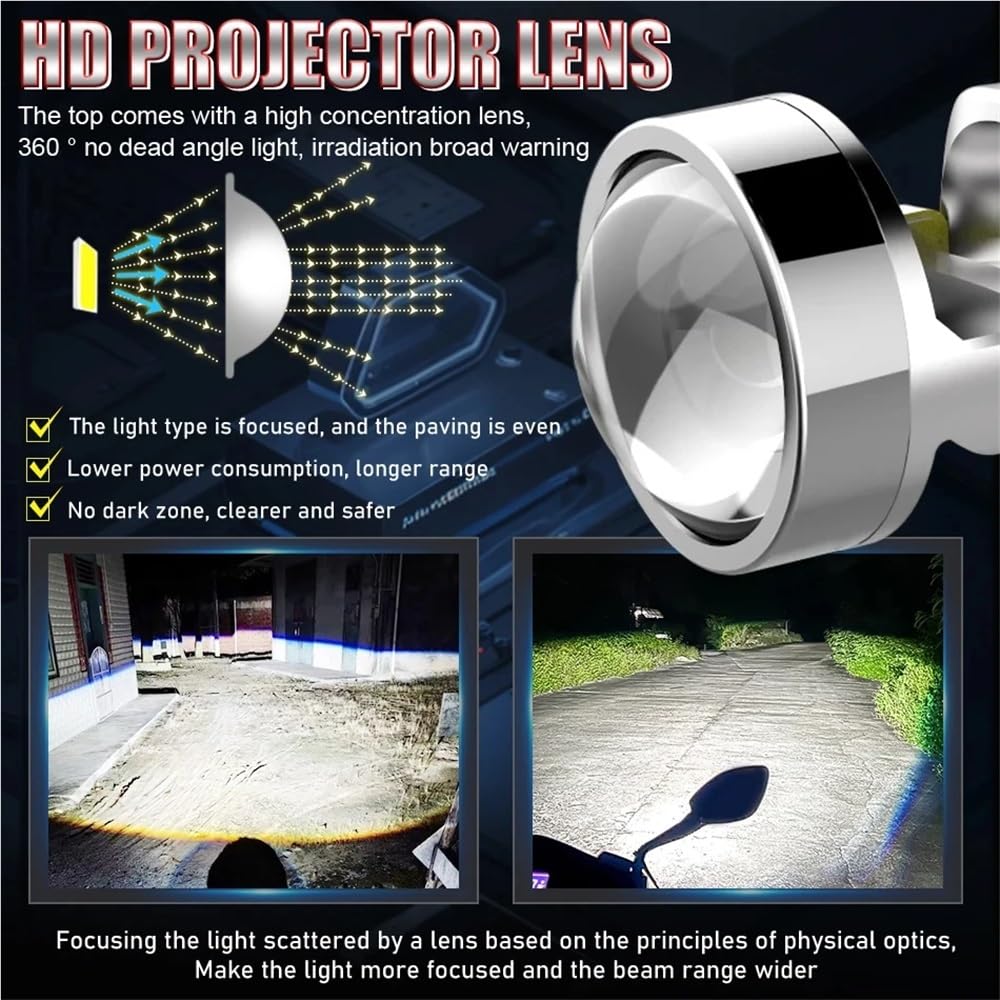 Bombilla LED for proyector H4 H7 H11 HB3 9005 9006 HB4, faro delantero de coche CANbus de alta potencia 6000 K, luz antiniebla for coche/moto, 12 V, LHD(6000K WHITE_H4/9003/HB2)