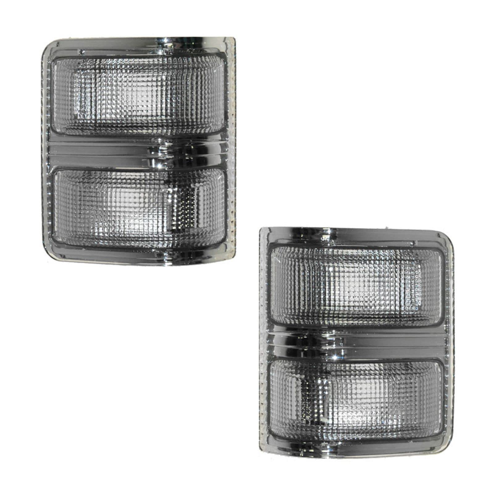 Trail Ridge Tow Mirror Turn Signal Light Lens LH Smoked RH PAIR SET for 99-12 Ford Truck