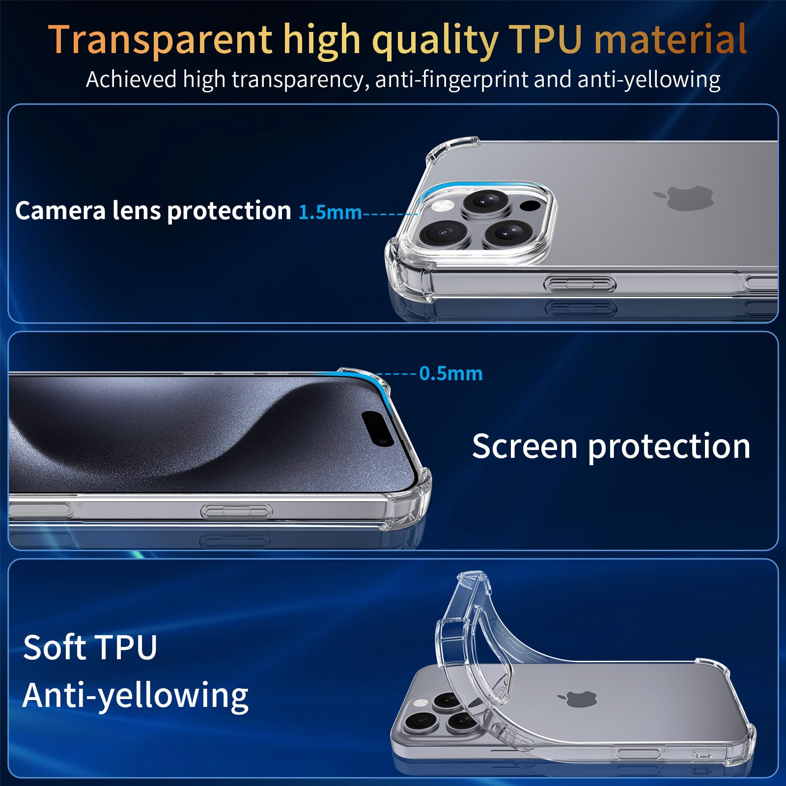 Coque IPhone 17 Pro Max 6.9" FLLAO - 4 En 1 Avec 2 Verres Trempés - Protection Antichoc Militaire, Finition Mate