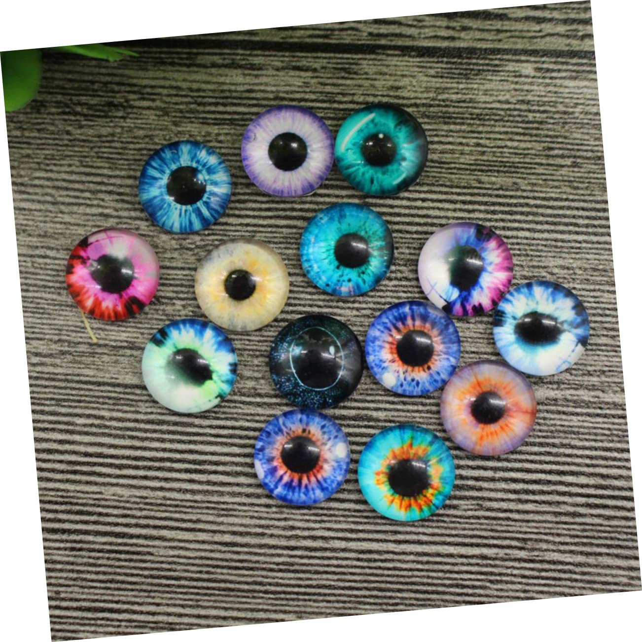 Anneome Ojos De Peluche Autoadhesivos Ojos Falsos De Simulación 18mm 100pcs/set Decoración De Juguetes