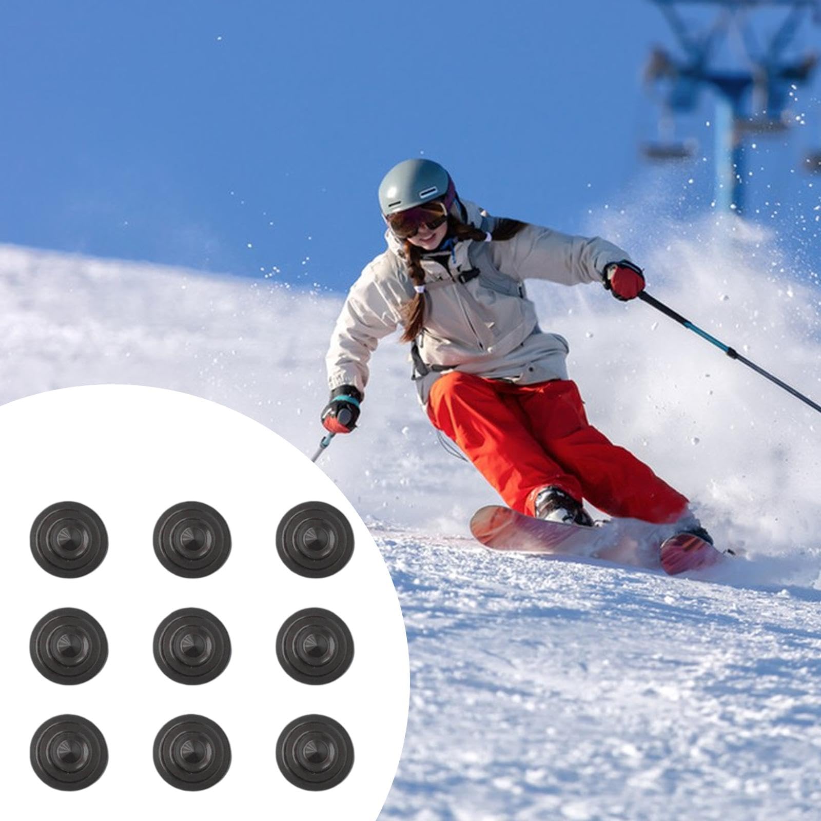 9 Pezzi Snowboard Stomp Pad Snowboard Stomp Mat Tavola Grip Pad Mat per Appassionati