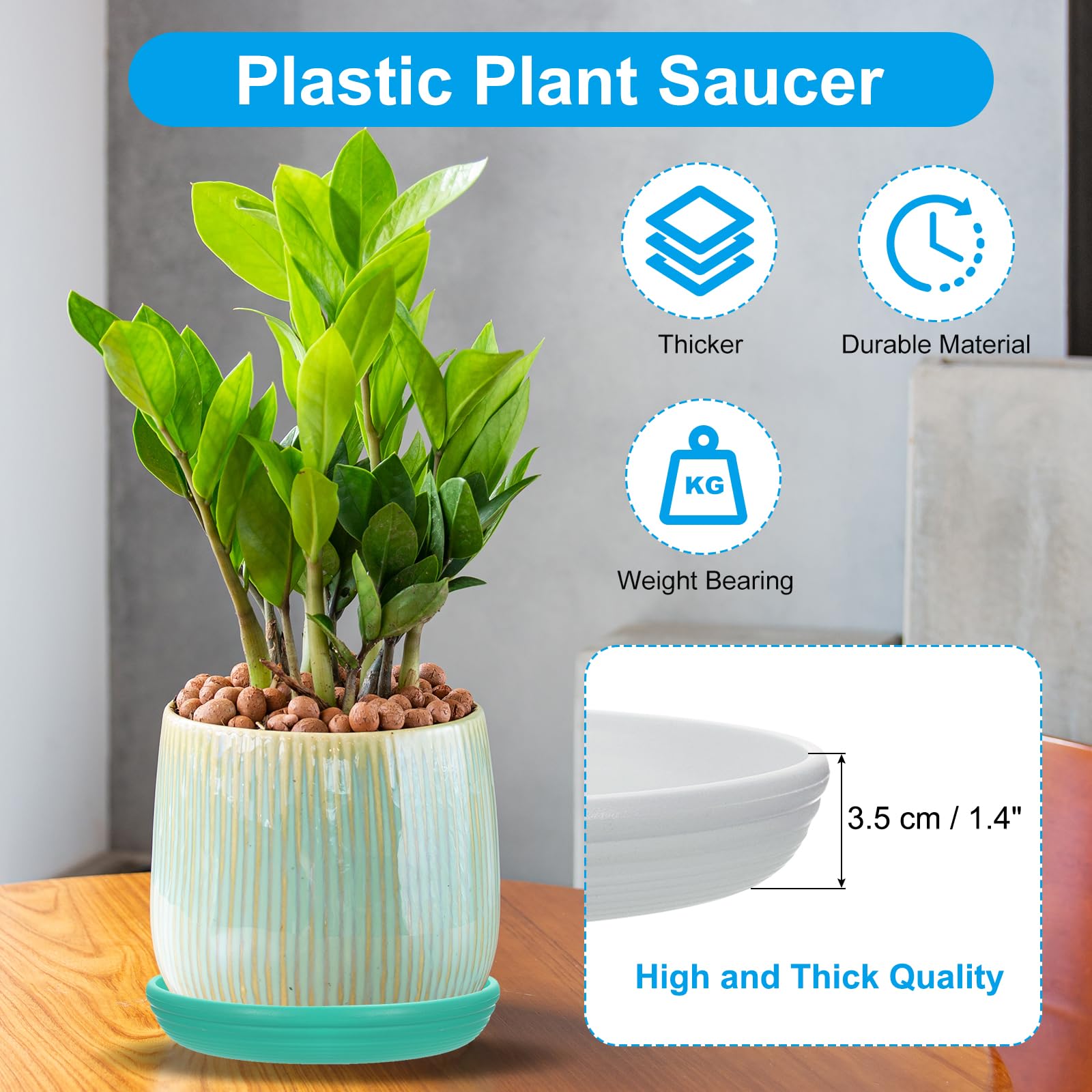 PATIKIL Plant Saucer Tray - Image 3