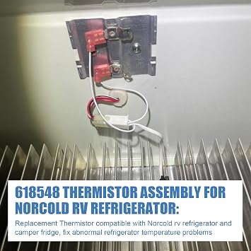 618548 Thermistor for Norcold RV Refrigerator Thermistor Parts Fits for N611, N621, N811, N821, N841 Models Thermostat Sensor Replacement Parts (1PCS)