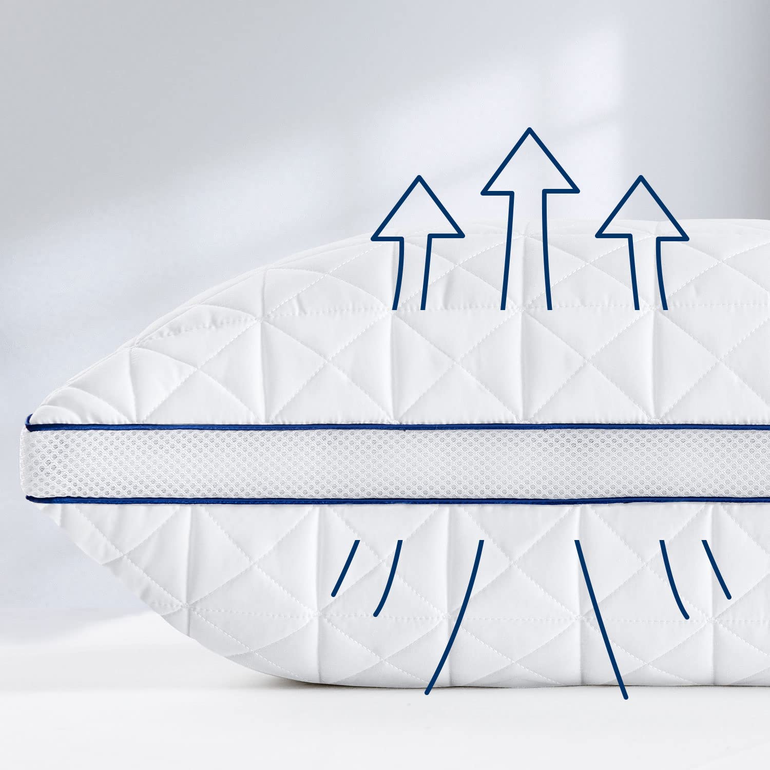 BedStory Kopfkissen 80x80 2er Set Mikrofaser höhenverstellbar atmungsaktiv waschbar für Allergiker Seitenschläfer Oeko Zertifiziert