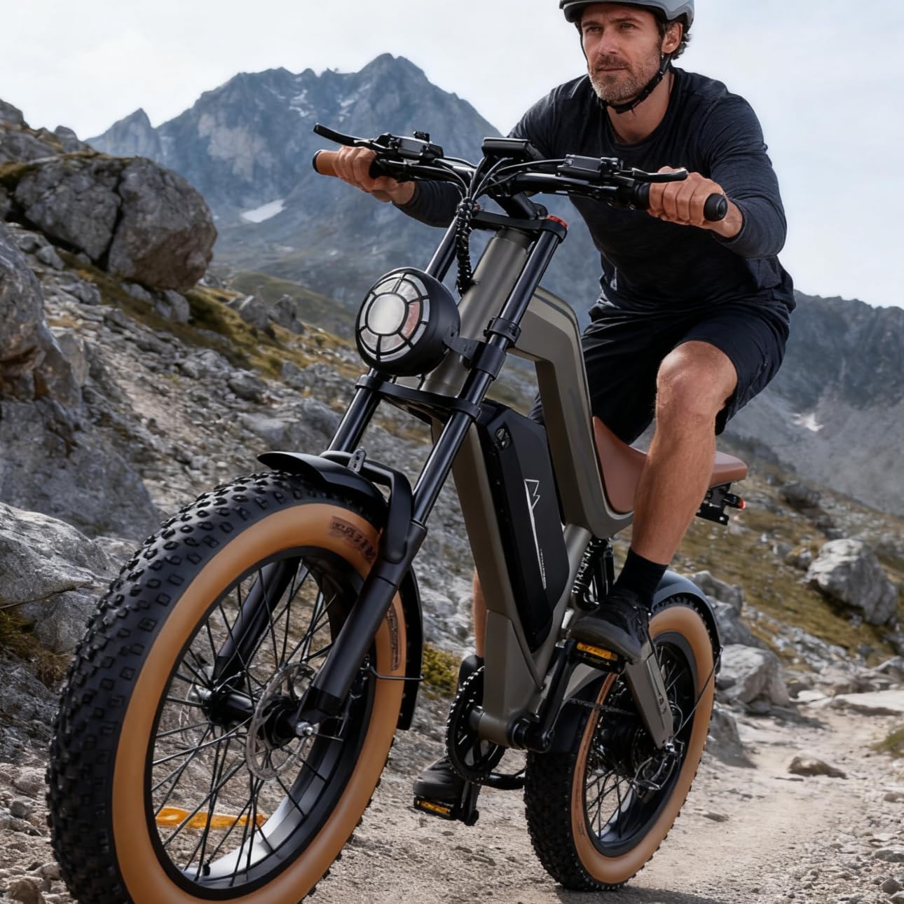 Bicicleta eléctrica Fat Bike de 20" x 4.0, Comecycle E-Bike Adult Electric Bicycle, Equipment with a 48V and 18.2Ah Additional Battery, Bicicleta Urbana Retro Style, with Dual Suspension.