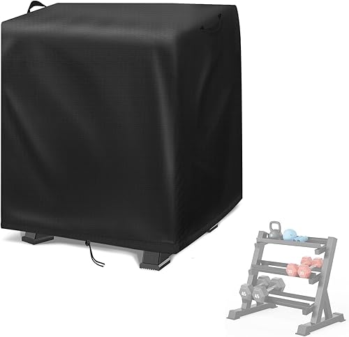 Miniatura 9 de Funda para mancuernas, a prueba de polvo, para entrenamiento de fuerza, para gimnasio en casa, cubierta impermeable para mancuernas (funda solamente)