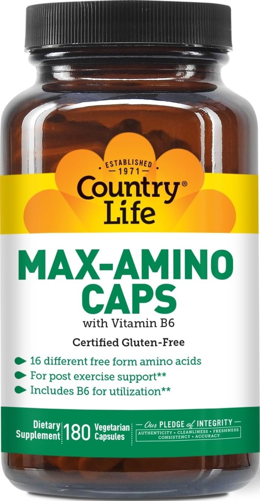 Country Life Maxi-Amino capsules bottle