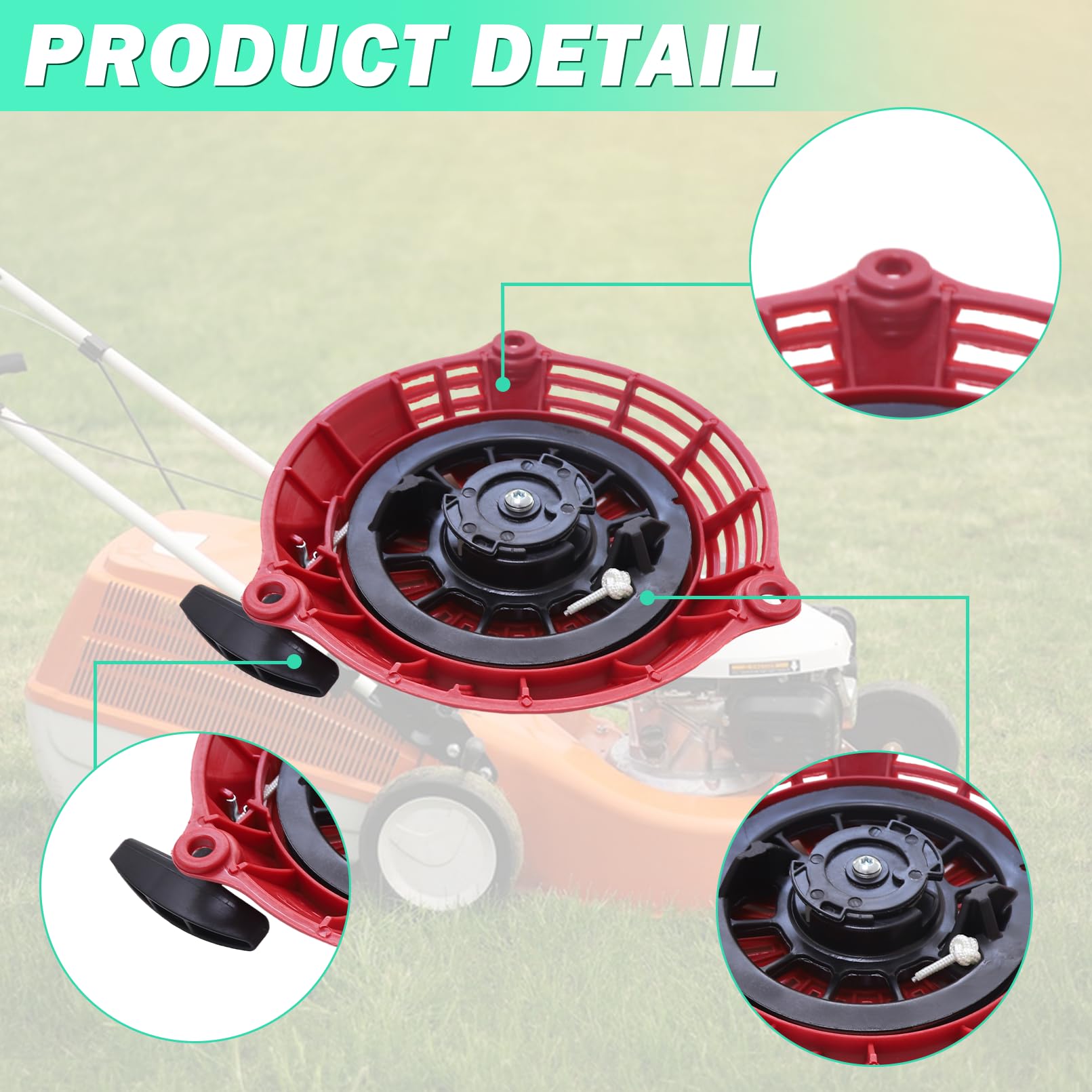 Lanciatore Avviamento Per Motori Honda GCV160/GCV135 - Ricambio Recoil Starter Con Viti - Foto 13